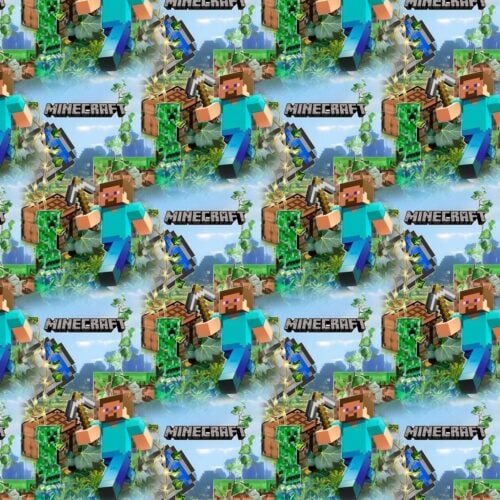 Minecrafti tegelased ja mängumaailma taust