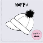 Mütsi lõikepilt tutiga Nuppu muster