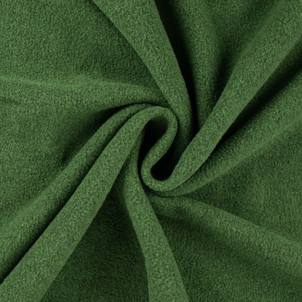 Roheline pehme villane kangas lähedalt