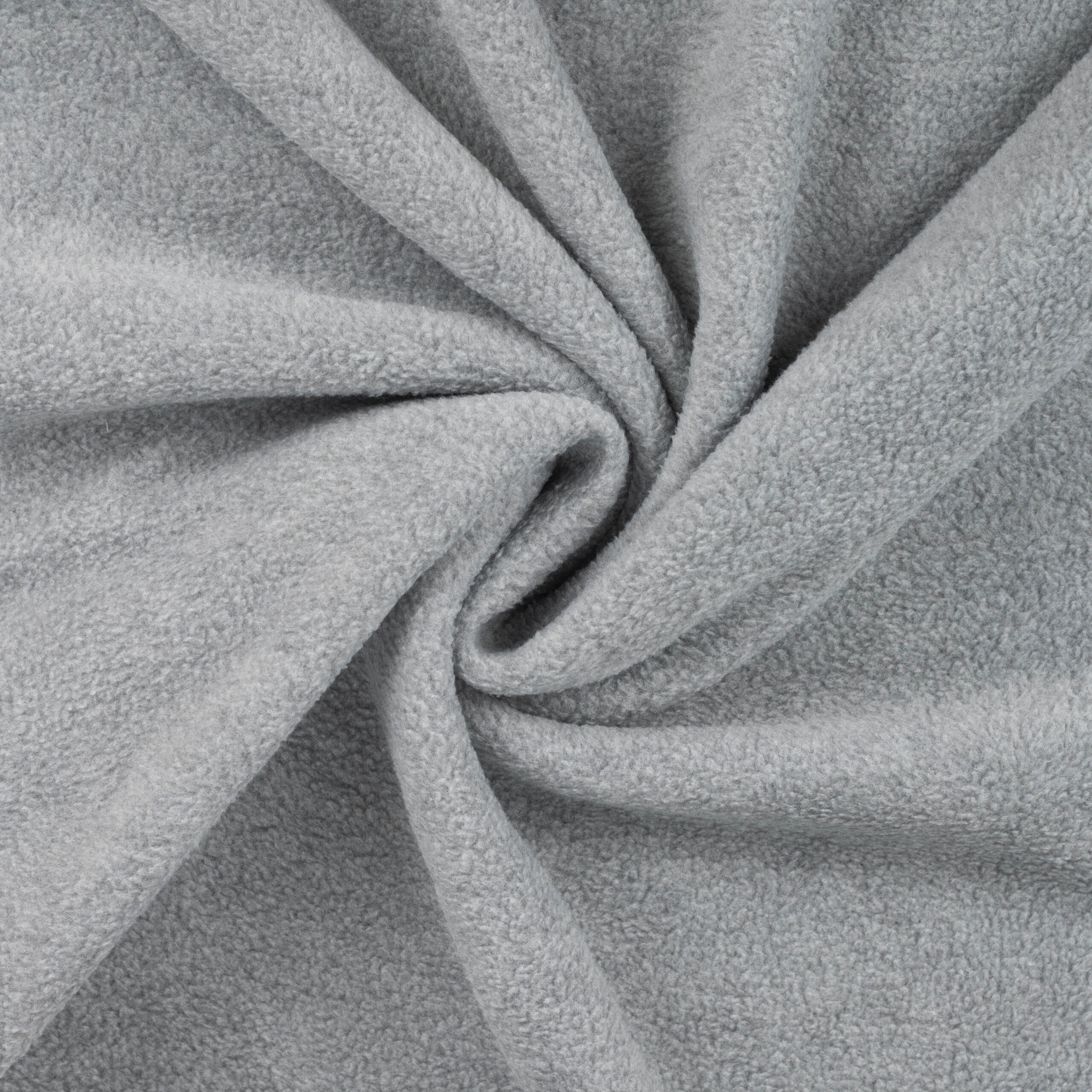 Hall pehme fliisriie keeratud voltidena