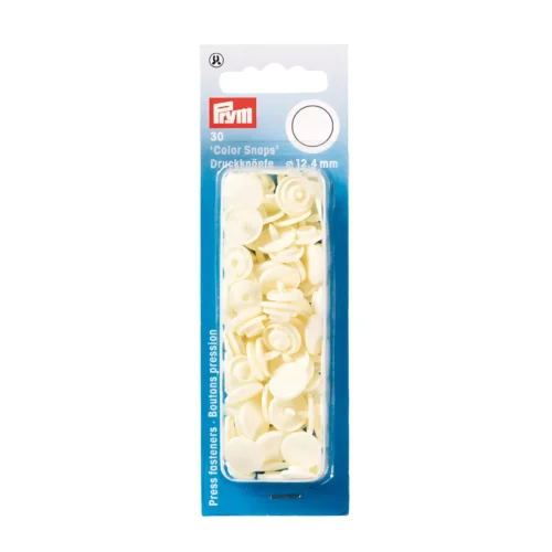 Valged plastist trukid Prym Color Snaps