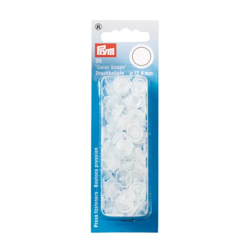 Prym läbipaistvad plastist trukinööbid 12,4 mm