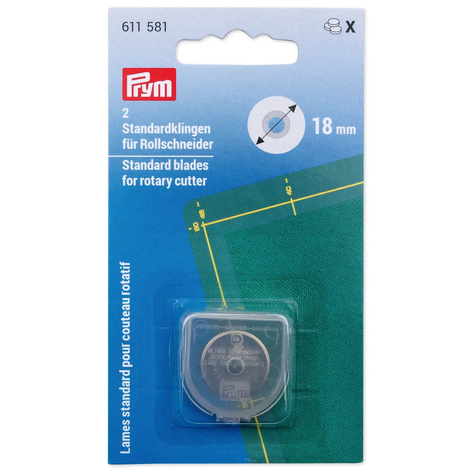 Prym 18 mm lõikuri varuterad pakendis