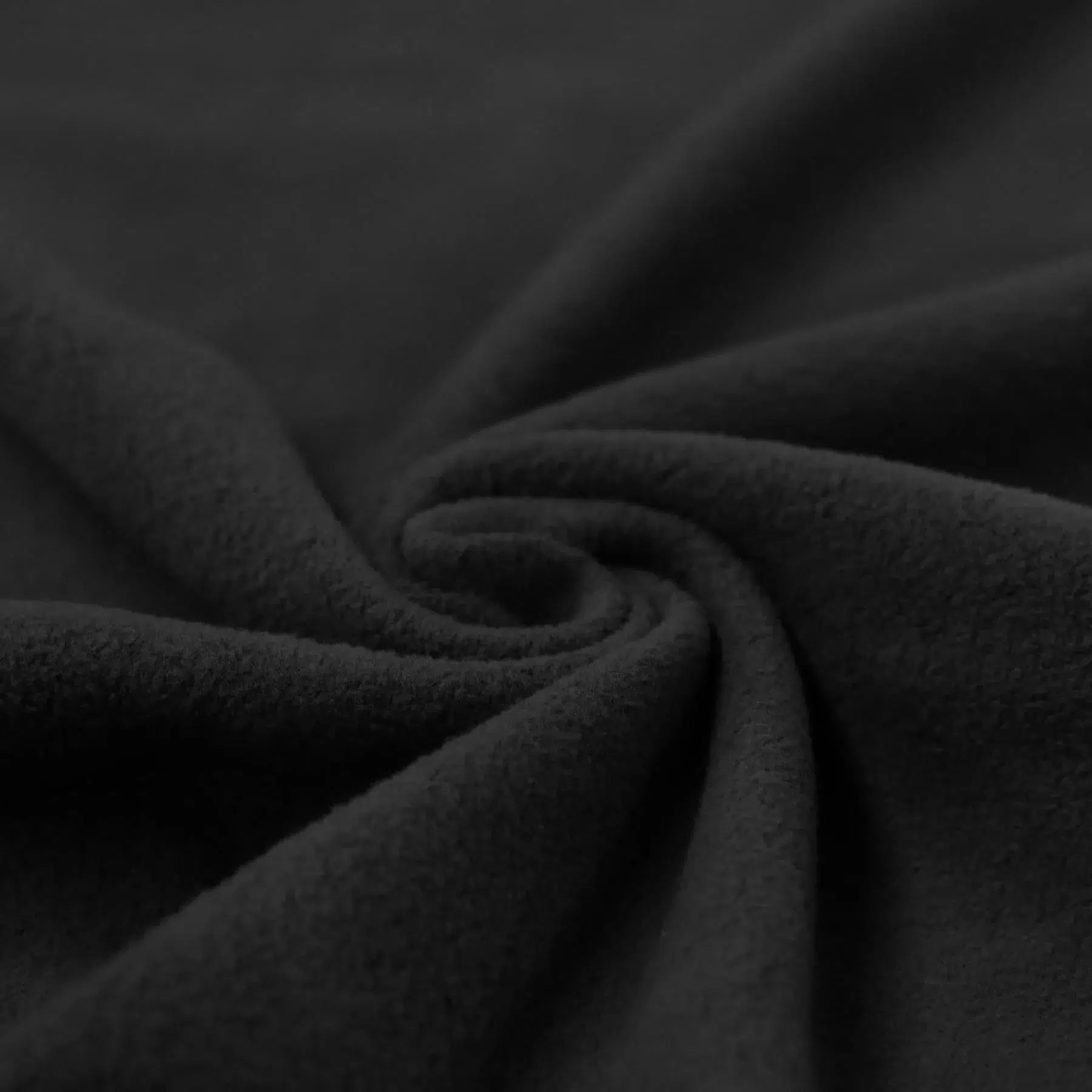 Must pehme fliisriie keeratud voldiks