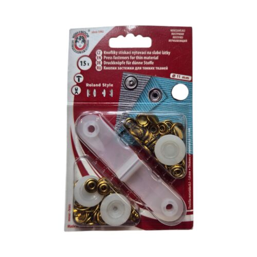 Metallist trukikomplekt õhukesele kangale