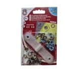 Metallist trukinuppude komplekt õhukesele kangale