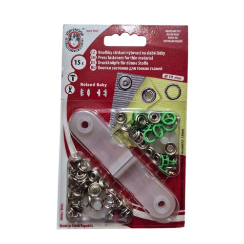 Metallist trukid õhukesele kangale tööriistakomplektiga