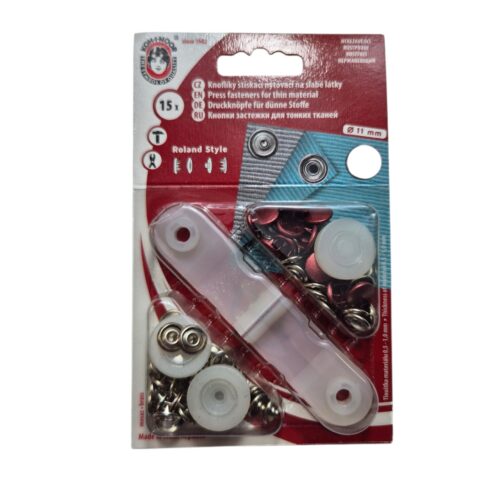 Metallist trukid õhukesele kangale komplektis tööriistaga