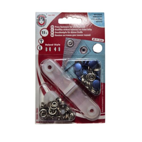 Metallist trukid ja paigalduskomplekt õhukesele kangale