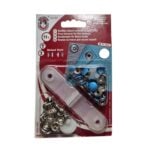 Metallist trukikomplekt õhukesele kangale