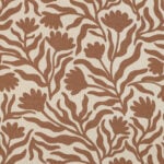 Pruun lillemuster kreemikal taustal