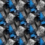 Sinimusthall abstraktne muster mõõdulindiga taustal