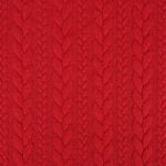 Punane palmikutega kootud kangas muster