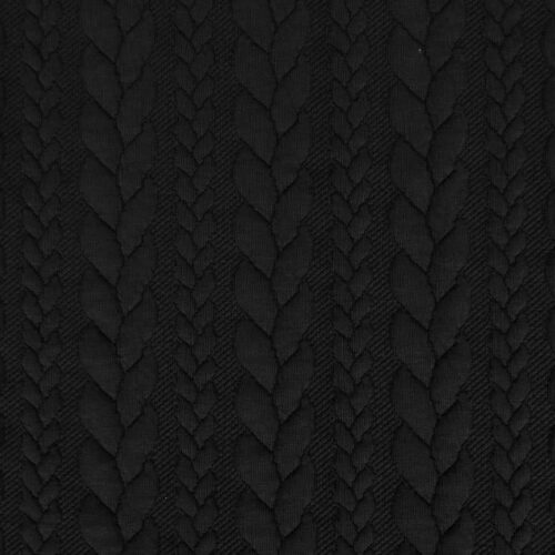 Must palmikmustriga kudumiskangas