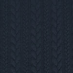 Tume sinine palmikkirjaga kudumismuster