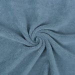 Sinine pehme froteeriie keeratuna spiraaliks