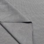 Gray ribbed fabric with folded corner detail
