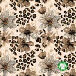 brown leopard flower with rulers