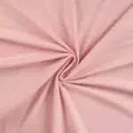 Soft pink fabric twisted into spiral folds