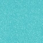 Türkiissinine sädelev kangas mõõdulindiga servades