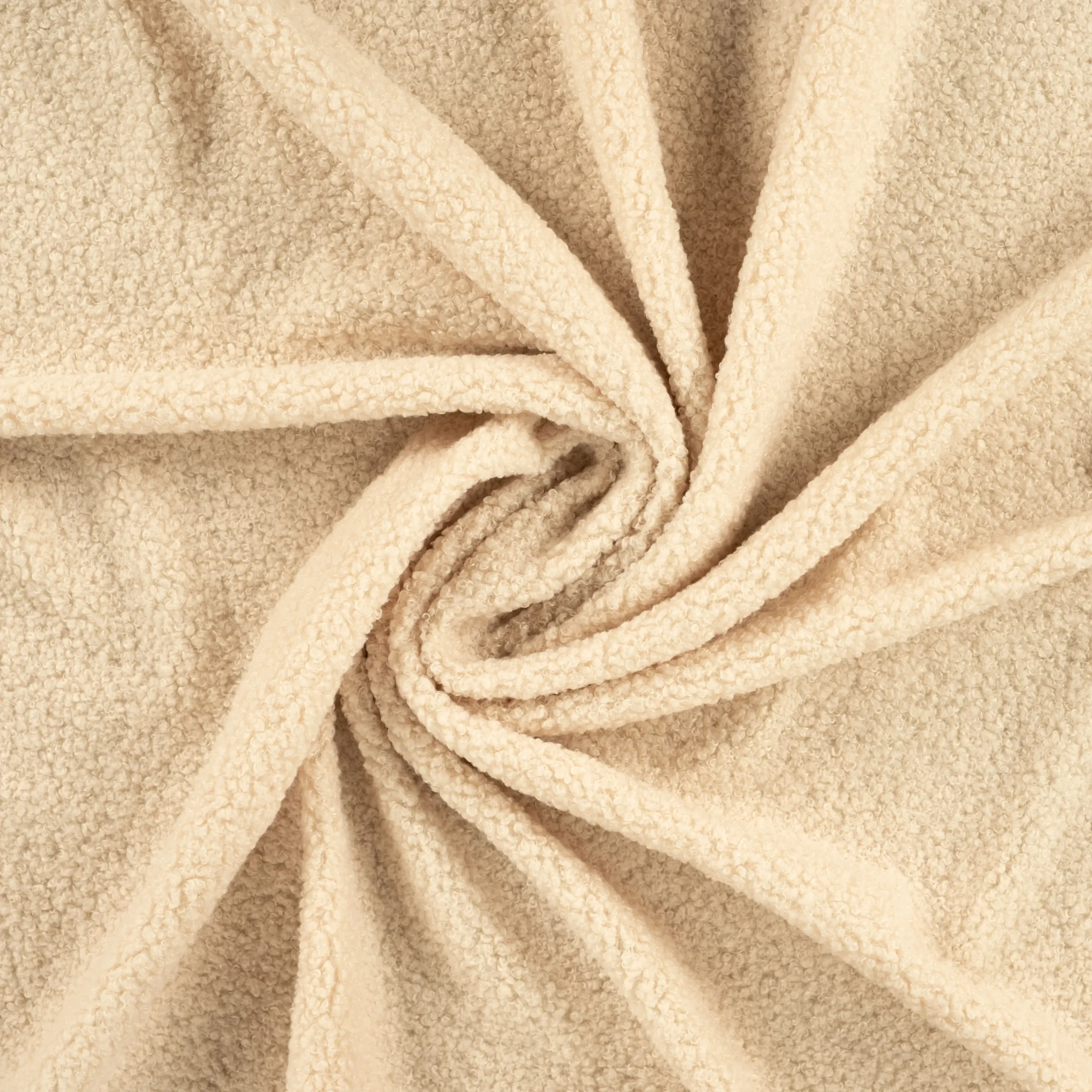 Beež pehme fliiskangas volditud spiraaliks