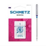 Schmetz Microtex õmblusmasina nõelad pakendis